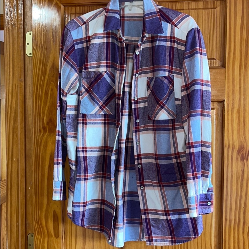Sandra purple flannel
